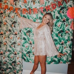 Metallic Boutique Romper/Skort
